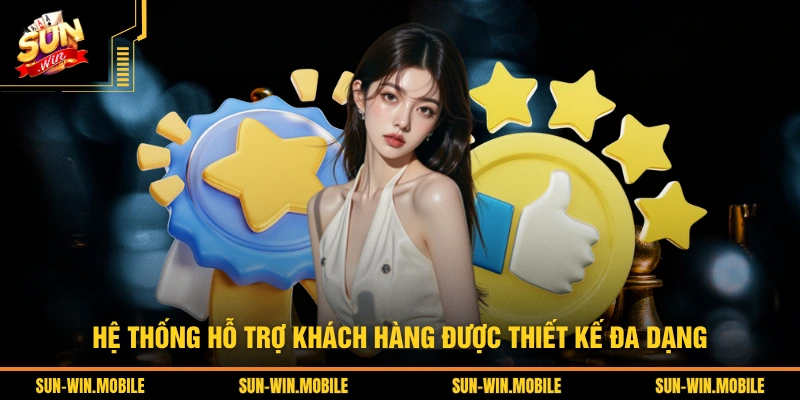 Hệ thống hỗ trợ khách hàng được thiết kế đa dạng