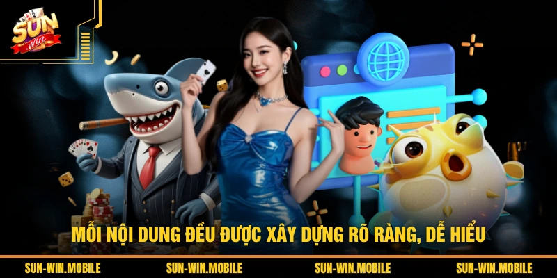 Mỗi nội dung đều được xây dựng rõ ràng, dễ hiểu